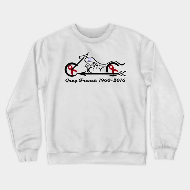 Greg French 1960-2016 Crewneck Sweatshirt by Wicked9mm